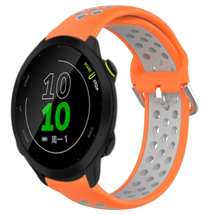 For Garmin Forerunner 158 20mm Perforated Breathable Sports Silicone Watch Band