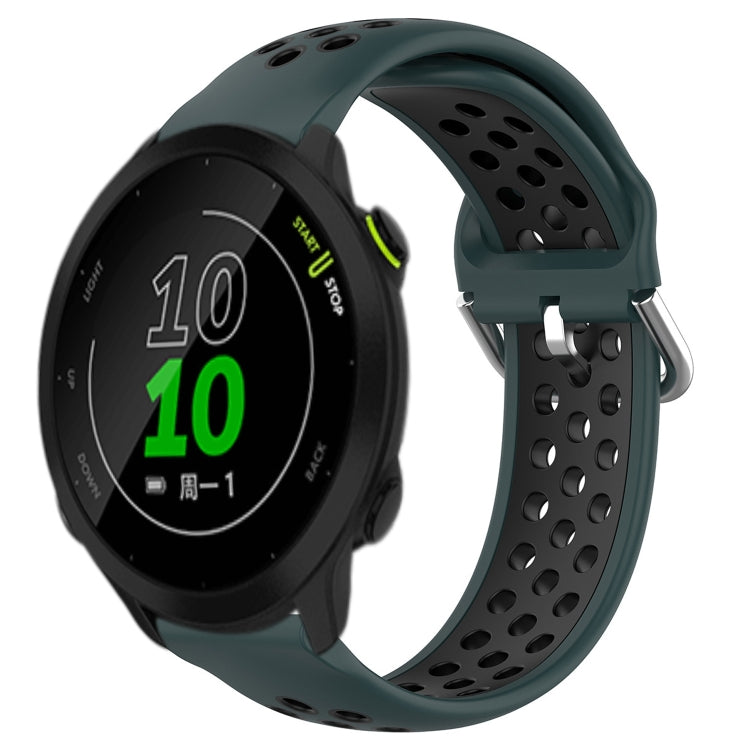 For Garmin Forerunner 158 20mm Perforated Breathable Sports Silicone Watch Band