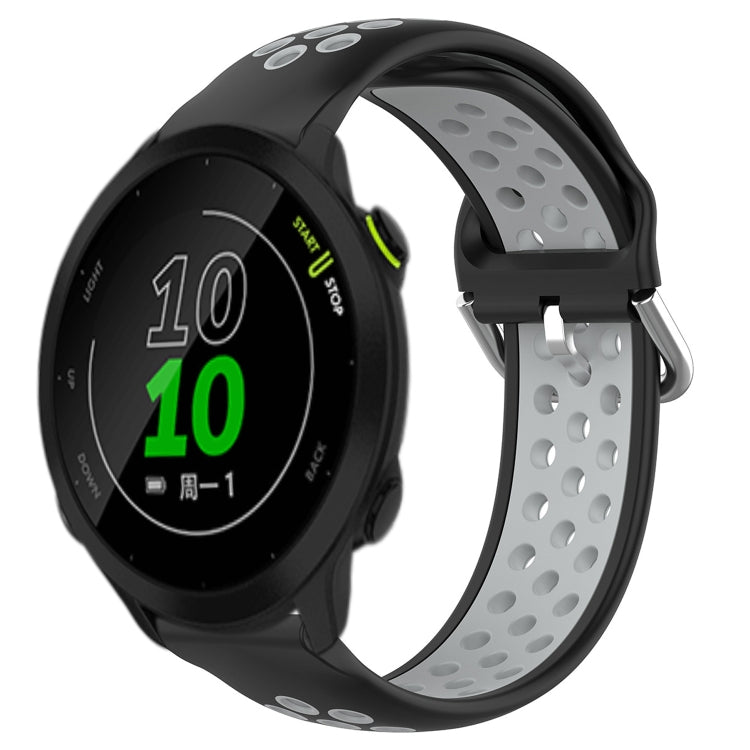 For Garmin Forerunner 158 20mm Perforated Breathable Sports Silicone Watch Band