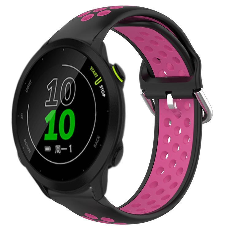 For Garmin Forerunner 158 20mm Perforated Breathable Sports Silicone Watch Band