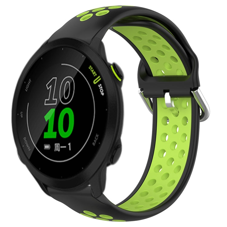 For Garmin Forerunner 158 20mm Perforated Breathable Sports Silicone Watch Band
