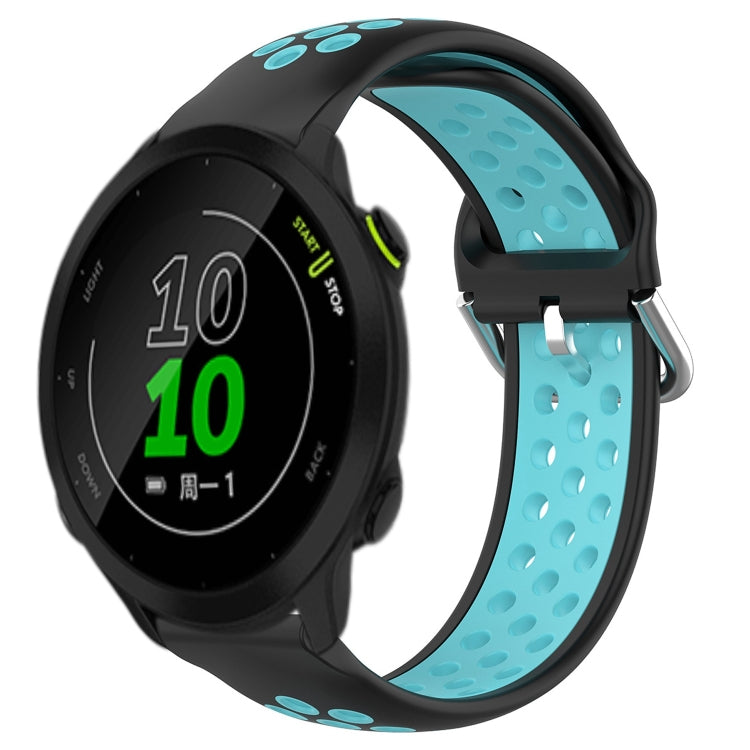 For Garmin Forerunner 158 20mm Perforated Breathable Sports Silicone Watch Band