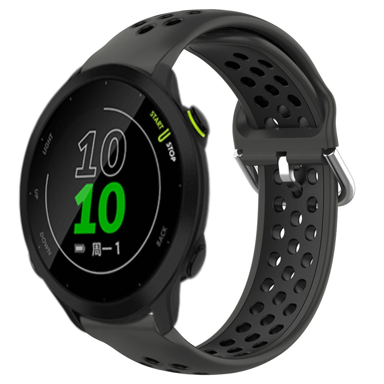 For Garmin Forerunner 158 20mm Perforated Breathable Sports Silicone Watch Band