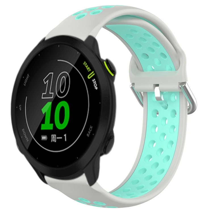 For Garmin Forerunner 158 20mm Perforated Breathable Sports Silicone Watch Band