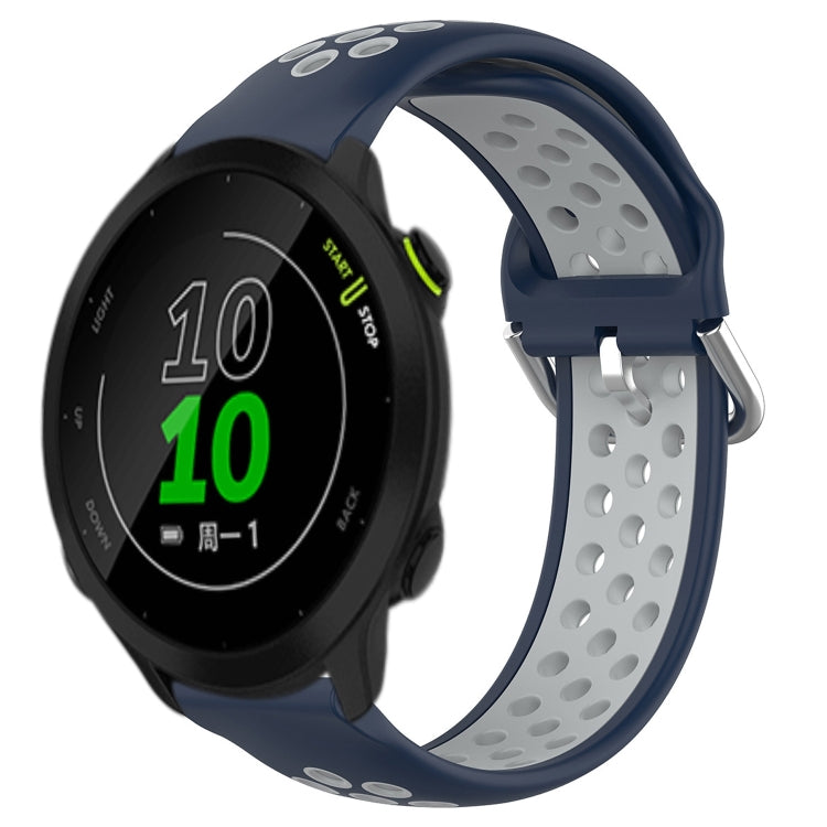 For Garmin Forerunner 158 20mm Perforated Breathable Sports Silicone Watch Band