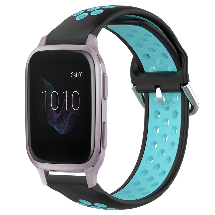 For Garmin Venu SQ 20mm Perforated Breathable Sports Silicone Watch Band