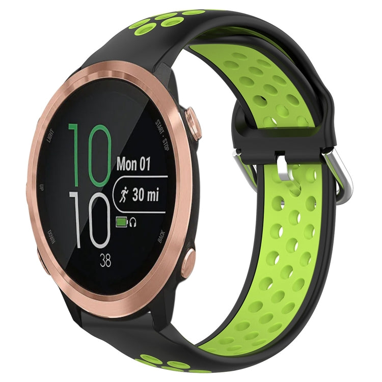 For Garmin Forerunner 645 20mm Perforated Breathable Sports Silicone Watch Band