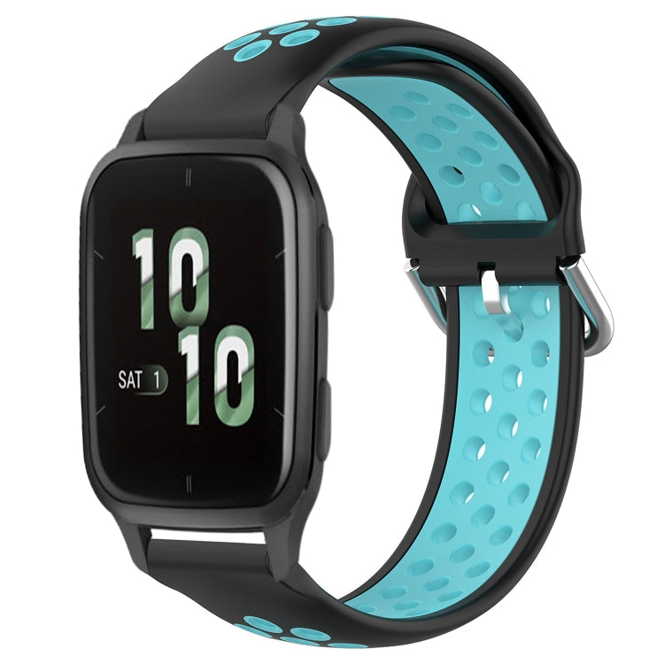For Garmin Forerunner Sq2 20mm Perforated Breathable Sports Silicone Watch Band