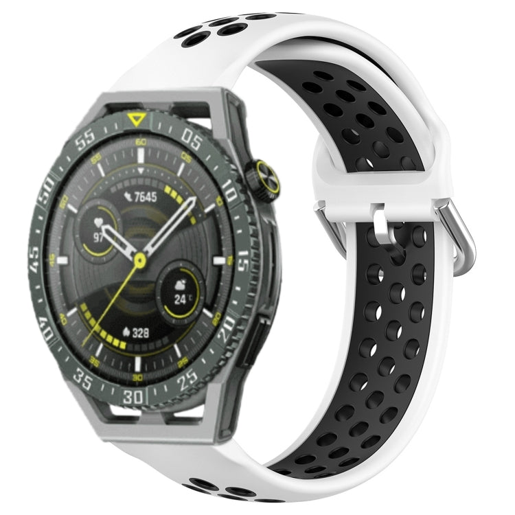 For Huawei Watch GT3 SE 22mm Perforated Breathable Sports Silicone Watch Band