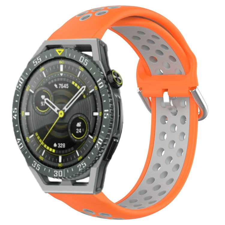 For Huawei Watch GT3 SE 22mm Perforated Breathable Sports Silicone Watch Band