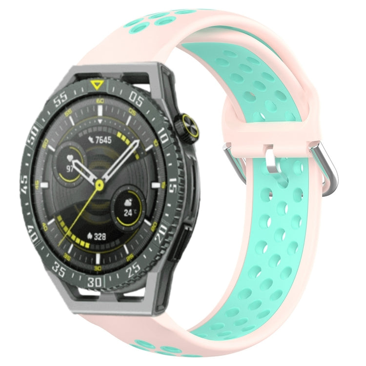 For Huawei Watch GT3 SE 22mm Perforated Breathable Sports Silicone Watch Band