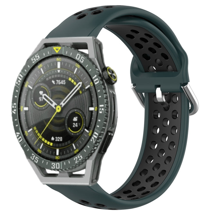 For Huawei Watch GT3 SE 22mm Perforated Breathable Sports Silicone Watch Band