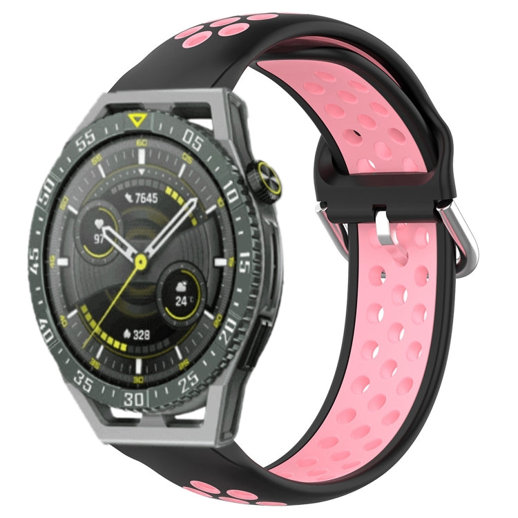 For Huawei Watch GT3 SE 22mm Perforated Breathable Sports Silicone Watch Band