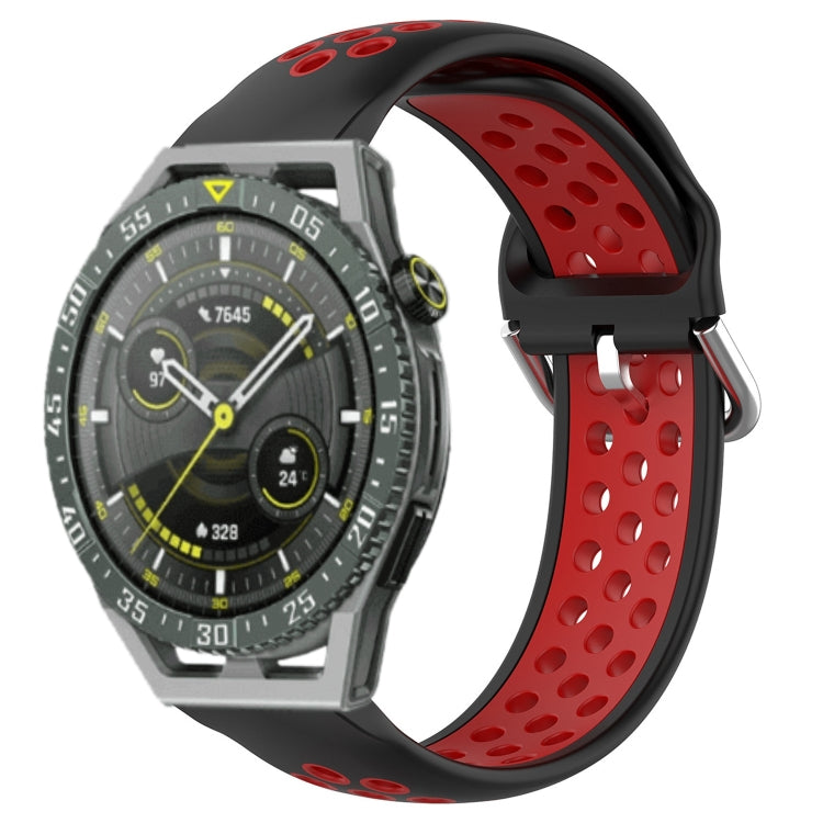 For Huawei Watch GT3 SE 22mm Perforated Breathable Sports Silicone Watch Band