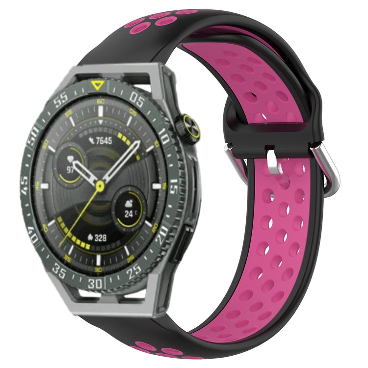 For Huawei Watch GT3 SE 22mm Perforated Breathable Sports Silicone Watch Band