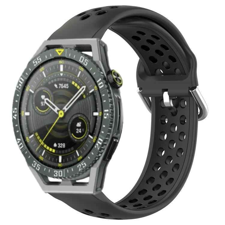 For Huawei Watch GT3 SE 22mm Perforated Breathable Sports Silicone Watch Band