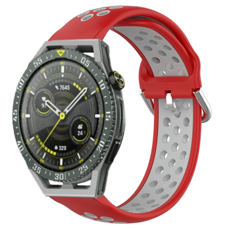 For Huawei Watch GT3 SE 22mm Perforated Breathable Sports Silicone Watch Band