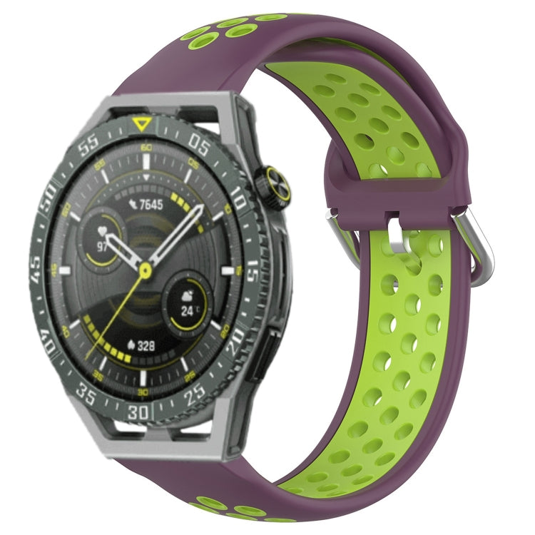 For Huawei Watch GT3 SE 22mm Perforated Breathable Sports Silicone Watch Band