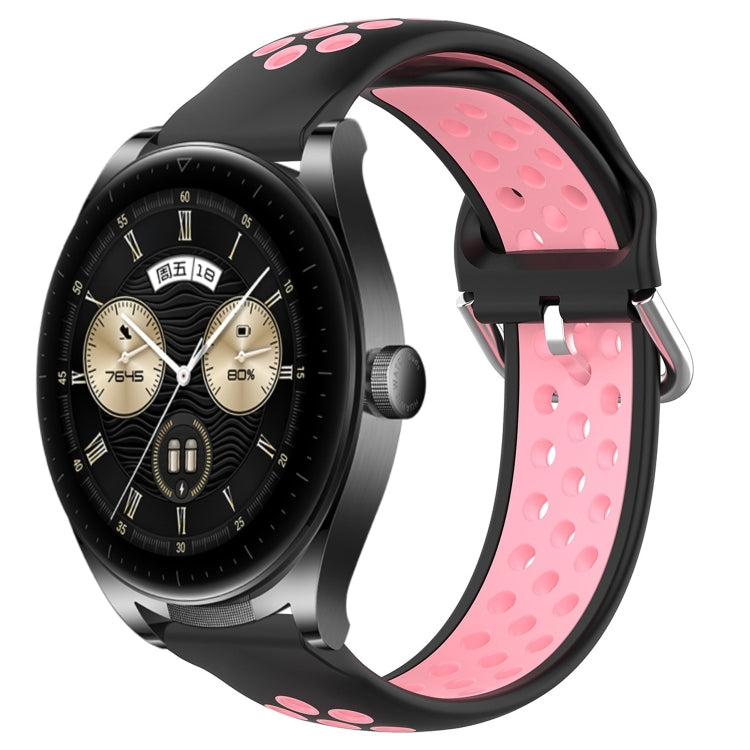For Huawei Watch Buds 22mm Perforated Breathable Sports Silicone Watch Band