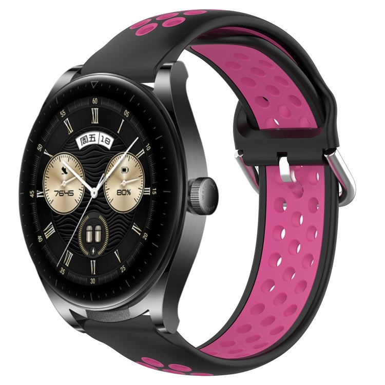For Huawei Watch Buds 22mm Perforated Breathable Sports Silicone Watch Band