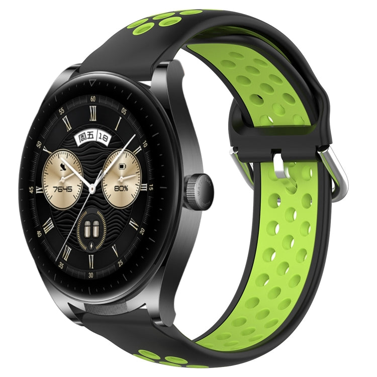 For Huawei Watch Buds 22mm Perforated Breathable Sports Silicone Watch Band