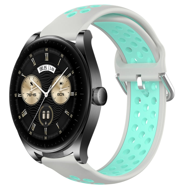 For Huawei Watch Buds 22mm Perforated Breathable Sports Silicone Watch Band
