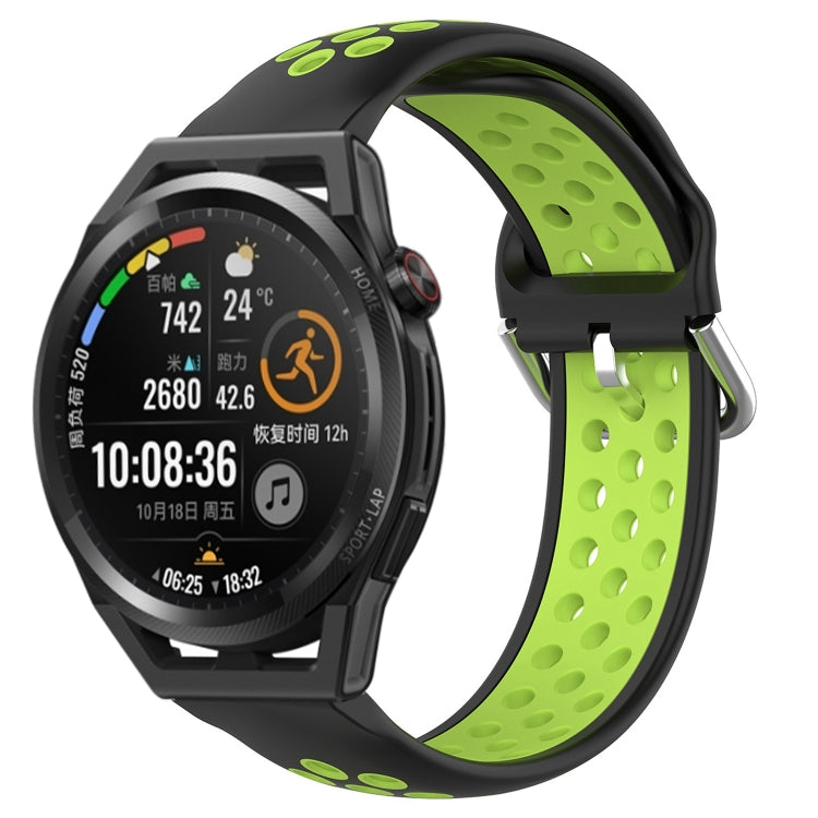 For Huawei Watch GT Runner 22mm Perforated Breathable Sports Silicone Watch Band