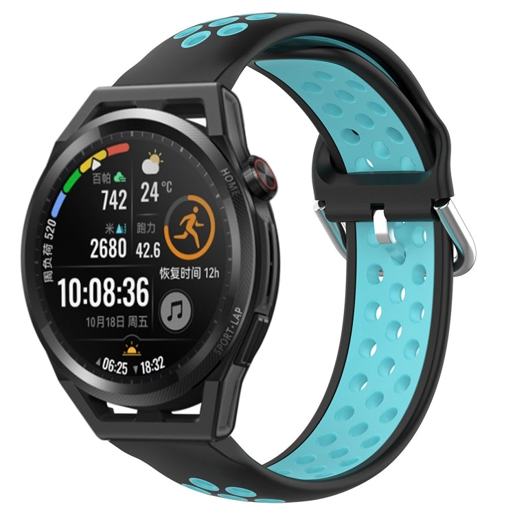 For Huawei Watch GT Runner 22mm Perforated Breathable Sports Silicone Watch Band