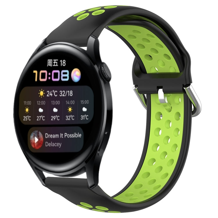 For Huawei Watch 3 22mm Perforated Breathable Sports Silicone Watch Band