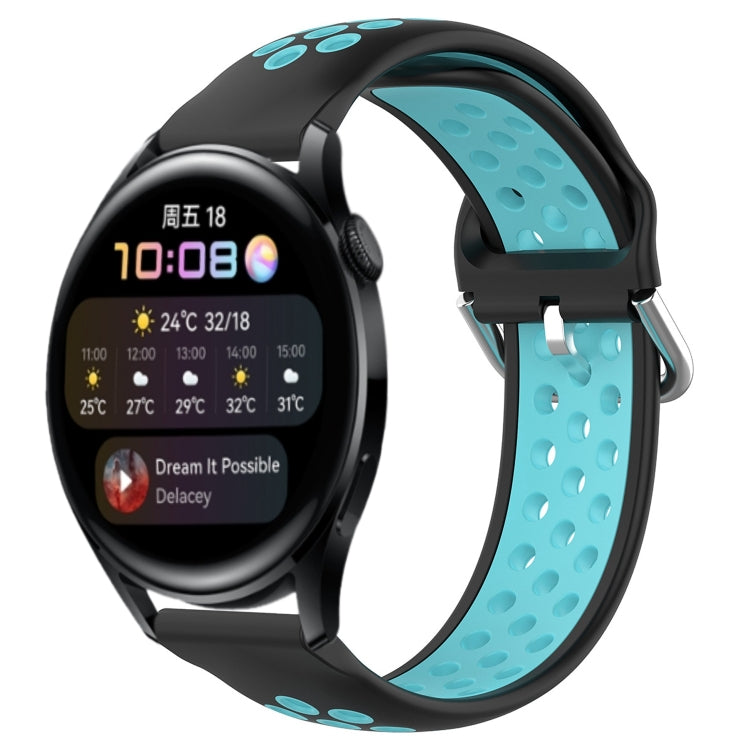 For Huawei Watch 3 22mm Perforated Breathable Sports Silicone Watch Band