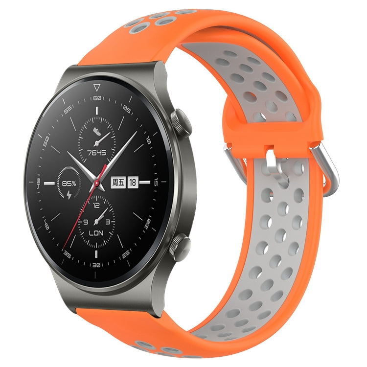 For Huawei GT2 Pro 22mm Perforated Breathable Sports Silicone Watch Band