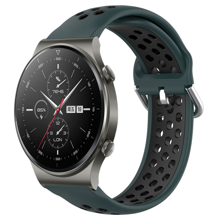 For Huawei GT2 Pro 22mm Perforated Breathable Sports Silicone Watch Band