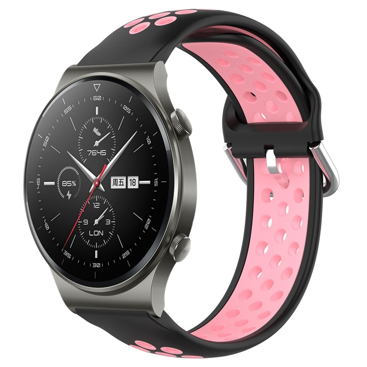 For Huawei GT2 Pro 22mm Perforated Breathable Sports Silicone Watch Band