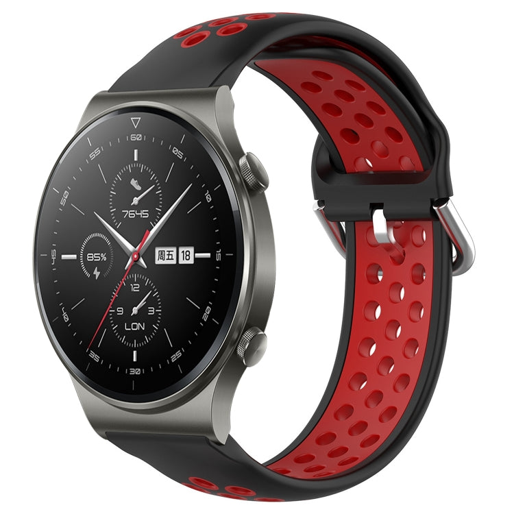 For Huawei GT2 Pro 22mm Perforated Breathable Sports Silicone Watch Band