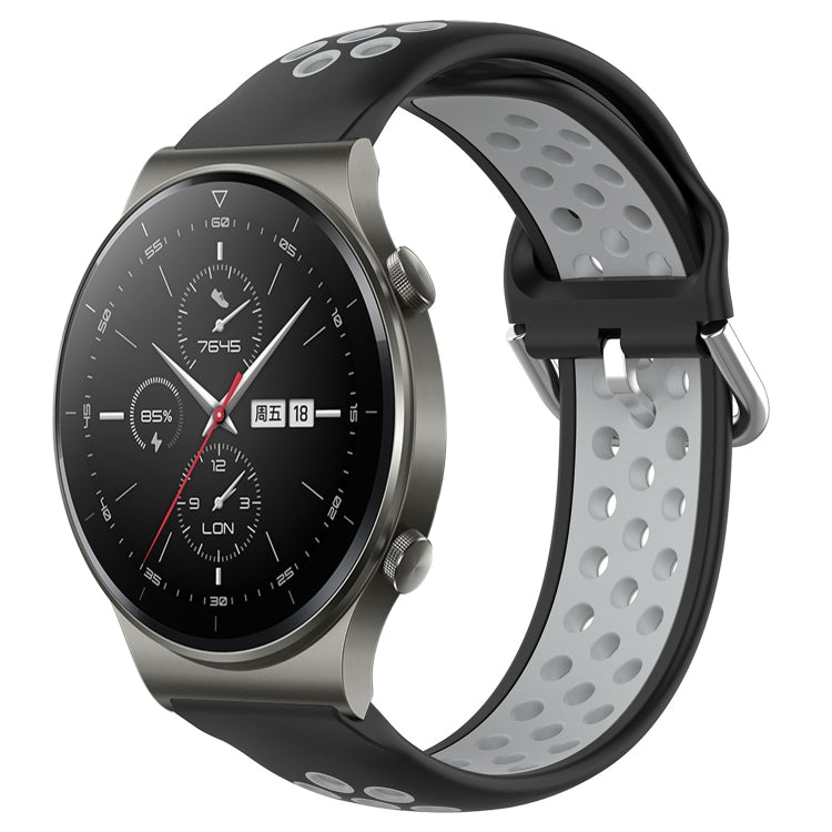 For Huawei GT2 Pro 22mm Perforated Breathable Sports Silicone Watch Band