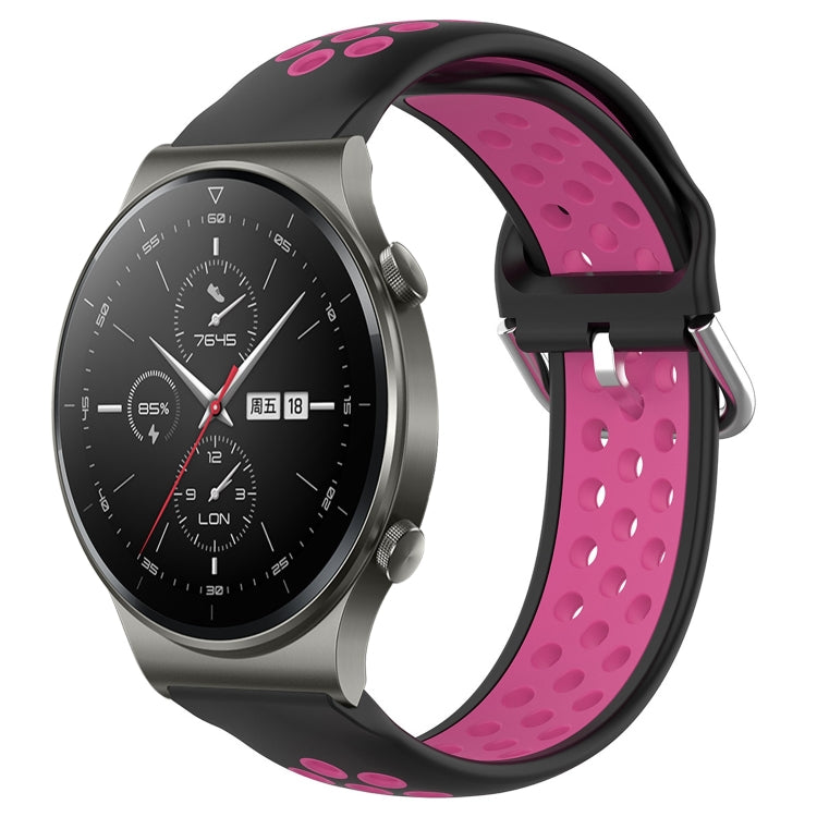 For Huawei GT2 Pro 22mm Perforated Breathable Sports Silicone Watch Band