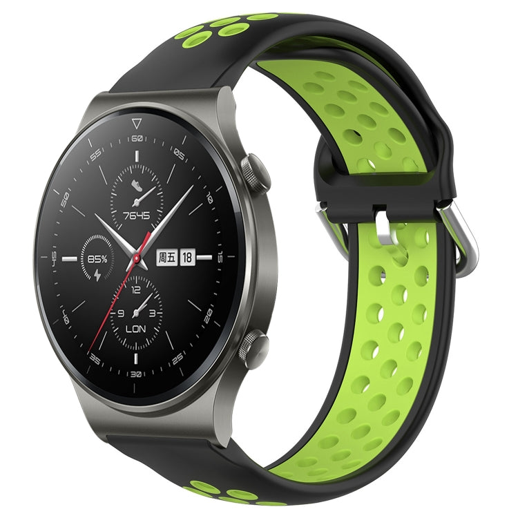 For Huawei GT2 Pro 22mm Perforated Breathable Sports Silicone Watch Band