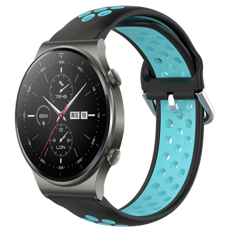 For Huawei GT2 Pro 22mm Perforated Breathable Sports Silicone Watch Band