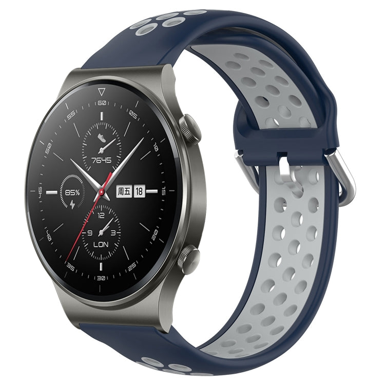 For Huawei GT2 Pro 22mm Perforated Breathable Sports Silicone Watch Band