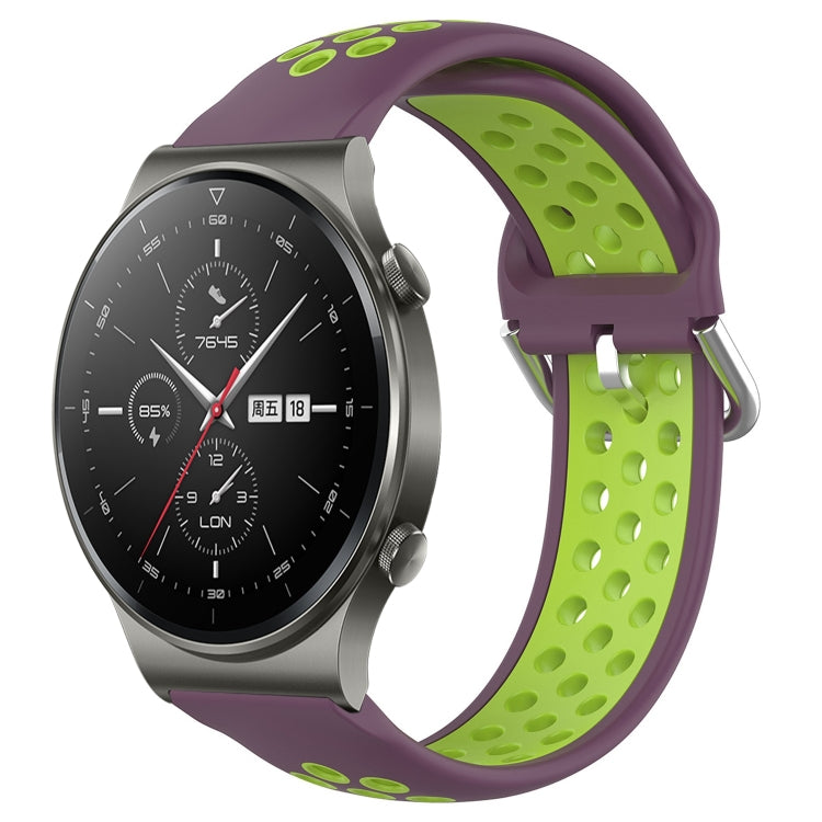 For Huawei GT2 Pro 22mm Perforated Breathable Sports Silicone Watch Band