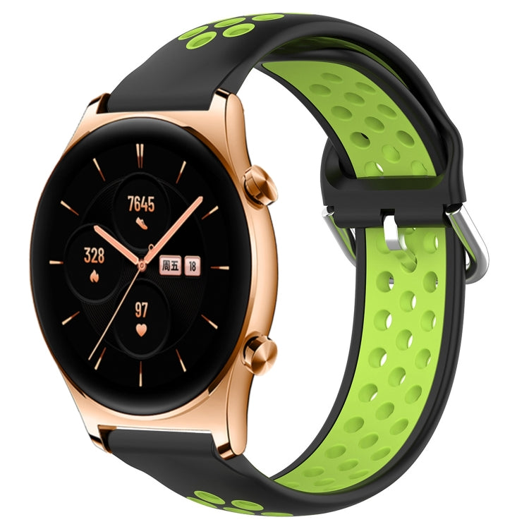 For Honor Watch GS 3 22mm Perforated Breathable Sports Silicone Watch Band