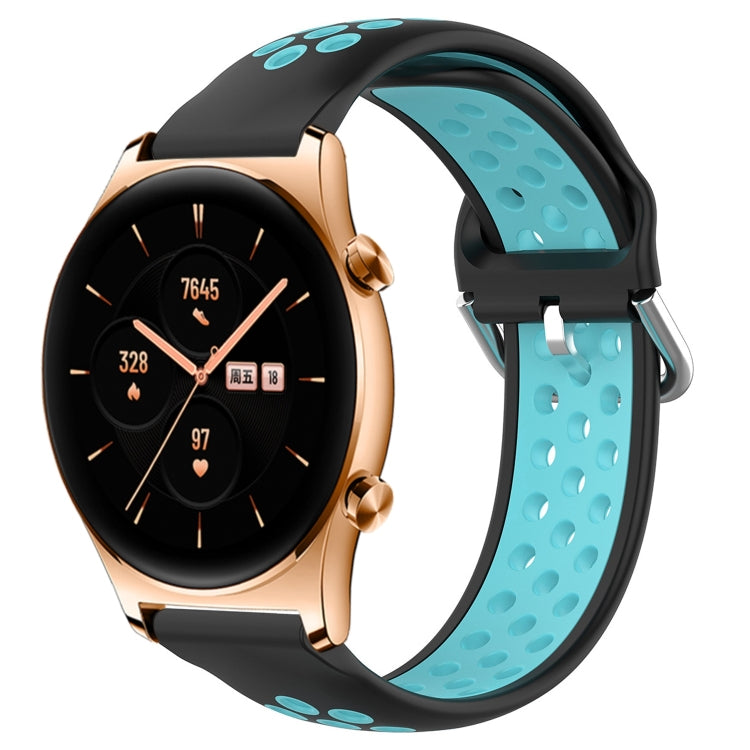 For Honor Watch GS 3 22mm Perforated Breathable Sports Silicone Watch Band