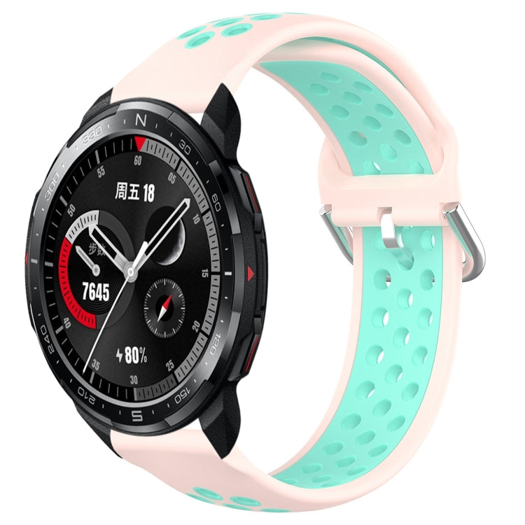 For Honor Watch GS Pro 22mm Perforated Breathable Sports Silicone Watch Band