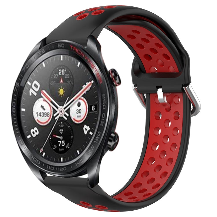For Honor Watch Dream 22mm Perforated Breathable Sports Silicone Watch Band