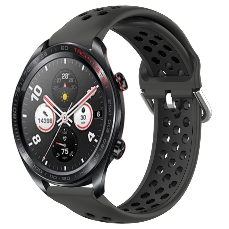 For Honor Watch Dream 22mm Perforated Breathable Sports Silicone Watch Band