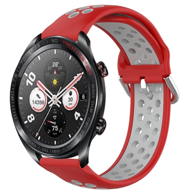 For Honor Watch Dream 22mm Perforated Breathable Sports Silicone Watch Band