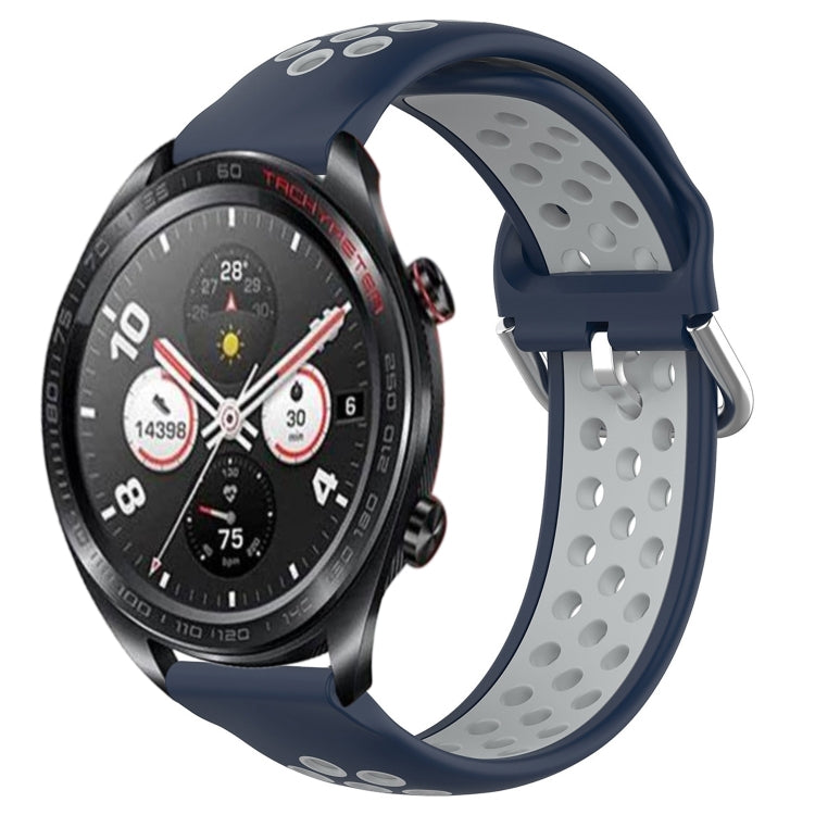 For Honor Watch Dream 22mm Perforated Breathable Sports Silicone Watch Band
