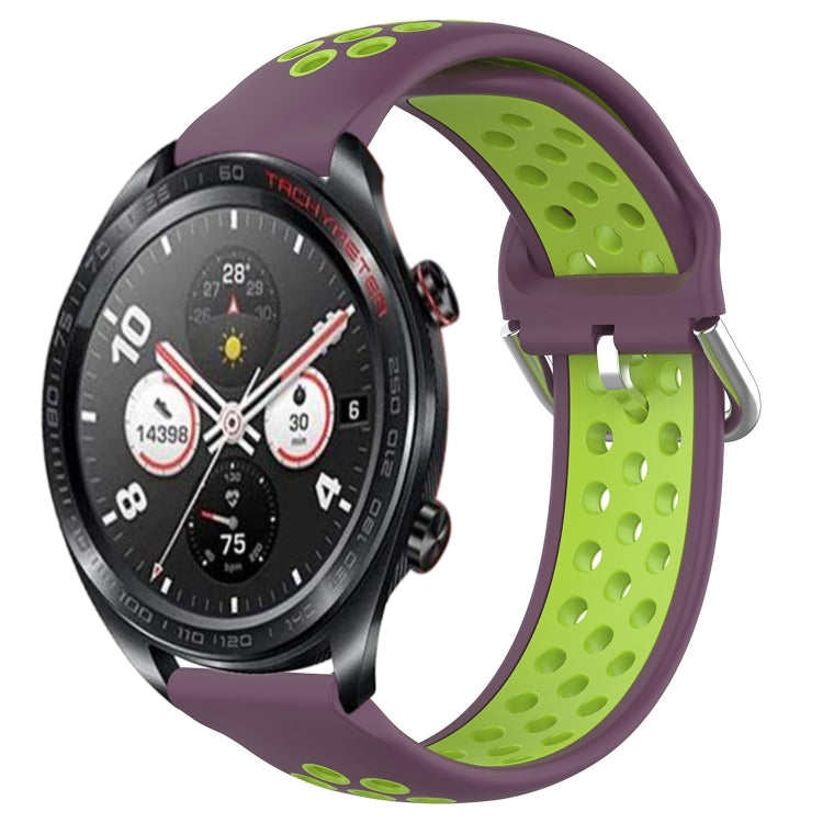 For Honor Watch Dream 22mm Perforated Breathable Sports Silicone Watch Band