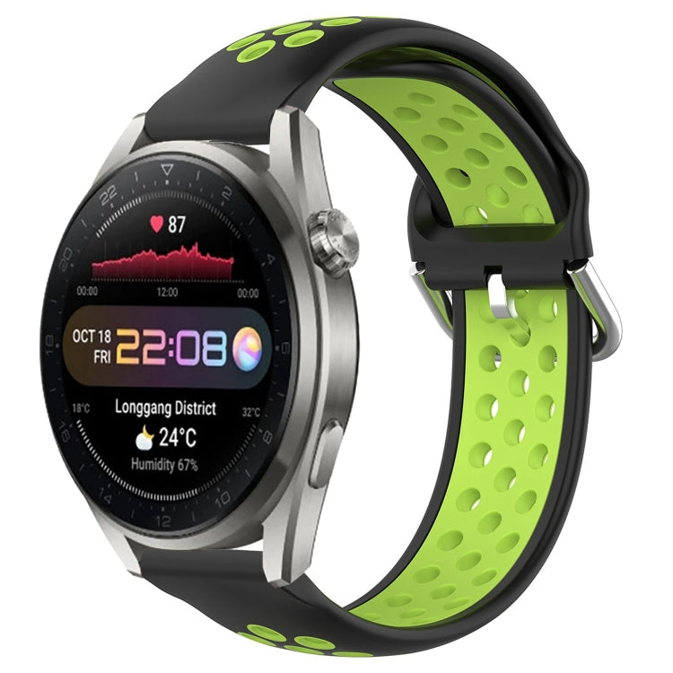 For Huawei Watch 3 Pro New 22mm Perforated Breathable Sports Silicone Watch Band