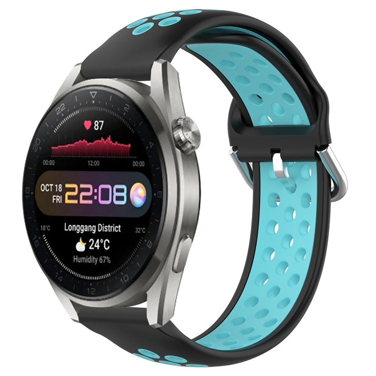 For Huawei Watch 3 Pro New 22mm Perforated Breathable Sports Silicone Watch Band